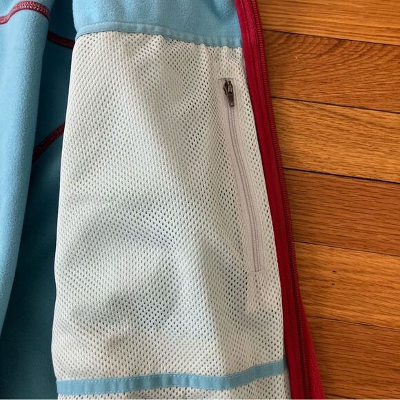 L.L. Bean Maroon Red Katahdin Fleece Zip-Up Jacket Coat Medium Spring Outdoor - Picture 12 of 13